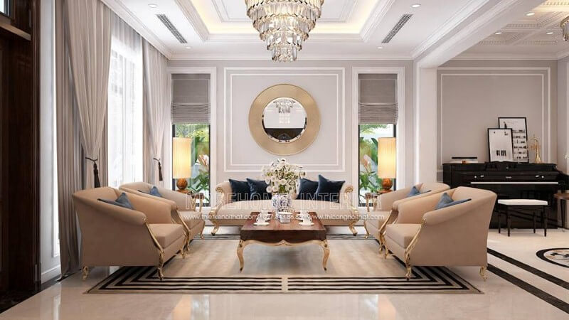 Sofa biệt thự tân cổ điển Sofa biệt thự tân cổ điển