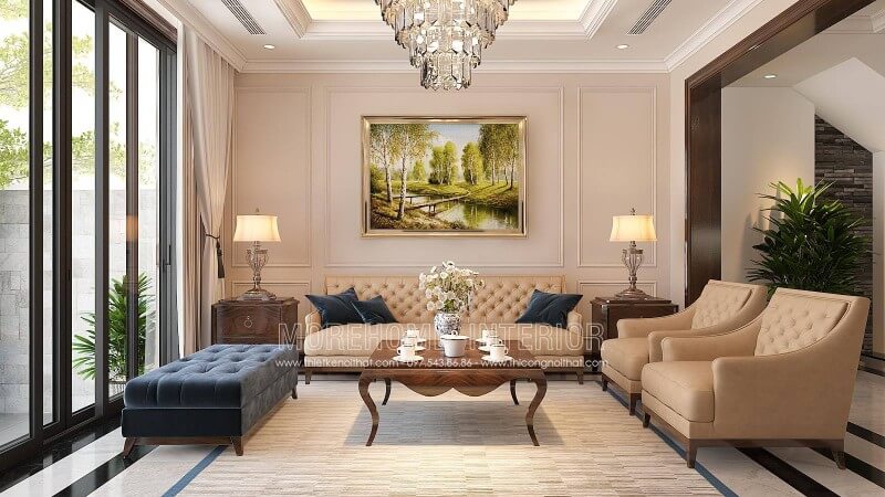 Sofa biệt thự tân cổ điển Sofa biệt thự tân cổ điển